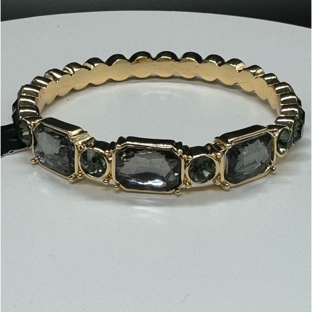 Thalia Sodi Beautiful Gold Tone Crystal Bangle Bracelet
